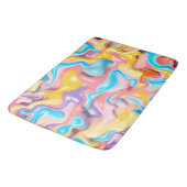 Pastel Plastic Fluid Abstract Badmat (Gekanteld)