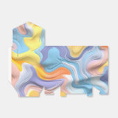 Pastel Plastic Fluid Abstract Bedankdoosjes (Uitgevouwen)