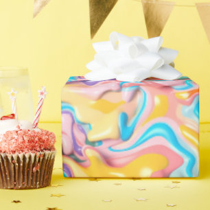 Pastel Plastic Fluid Abstract Cadeaupapier