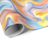 Pastel Plastic Fluid Abstract Cadeaupapier (Rol Hoek)