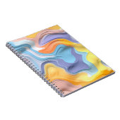 Pastel Plastic Fluid Abstract Notitieboek (Rechterzijde)