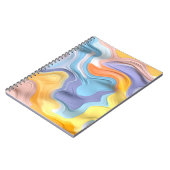 Pastel Plastic Fluid Abstract Notitieboek (Linkerzijde)