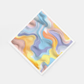 Pastel Plastic Fluid Abstract Servet (Hoek)
