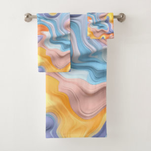 Pastel Plastic Fluid Abstrait