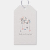 Pastel Pluche Speelgoed Schattige Baby shower Mono Cadeaulabel (Achterkant)
