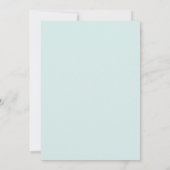 Pastel poeder blauw | Schattige script verjaardags Kaart (Achterkant)