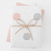  pastel poladot inpakpapier vel (In situ)