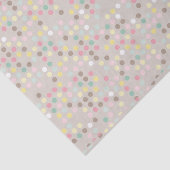 Pastel Polka Dot Baby shower Tissuepapier (Detail)