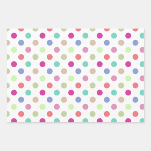 Pastel Polka Dot et papier d'enveloppement des ray