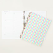 Pastel Polka Dot Hardcover Spiral Planner (Devant avec enveloppe)