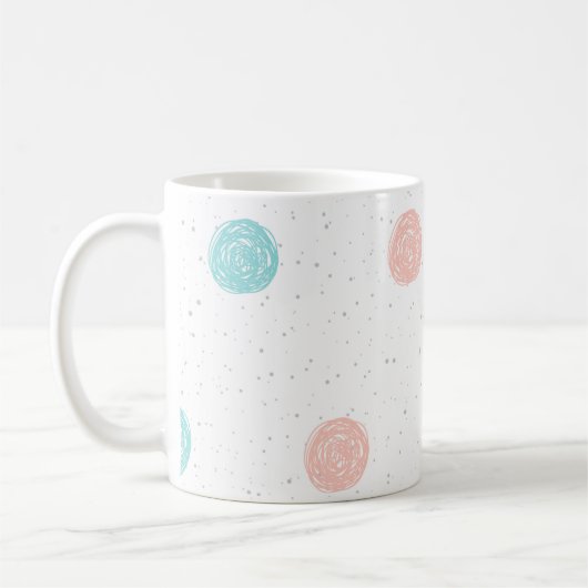 Pastel Polka Dot Koffiemok (Links)
