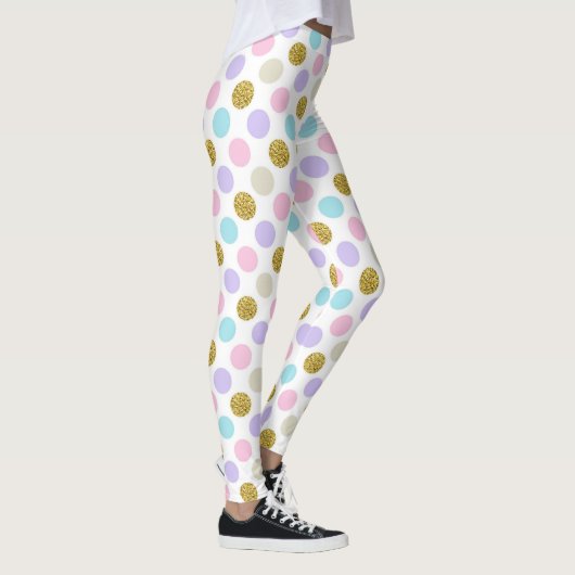 Pastel Polka Dot Leggings (Droite)