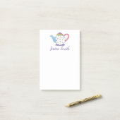 Pastel Polka Dot Teapot Tea Party Gift Post Post-it® Notes (Op bureau)