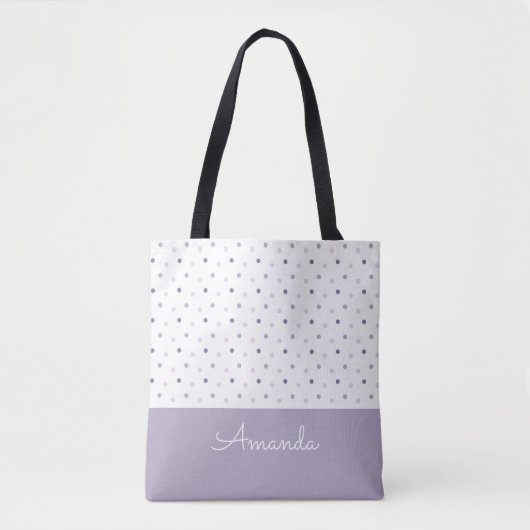 Pastel Polka Dots Canvas tas (Voorkant)