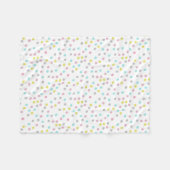 Pastel Polka Dots Fleece Deken (Voorkant (Horizontaal))
