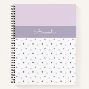 Pastel polka dots notitieboek