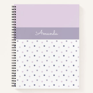Pastel polka dots notitieboek