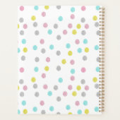 Pastel Polka Dots Planner (Achterkant)