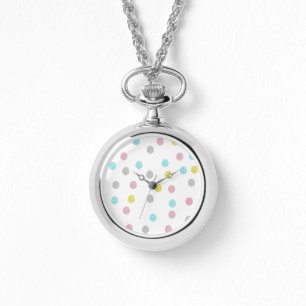 Pastel Polka Dots Watch Horloge