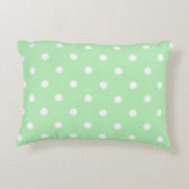 Pastel Polkadots Pattern - Green Accent Kussen (Achterkant)