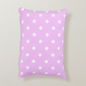 Pastel Polkadots Pattern - Roze Accent Kussen (Achterkant (Verticaal))