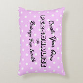 Pastel Polkadots Pattern - Roze Accent Kussen (Voorkant(Verticaal))