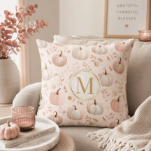 Pastel Pompoen Monogram – Gepersonaliseerde Initia
