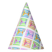 PASTEL POP ART MARTINI GLASSEN FEESTHOEDJES (Links)