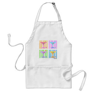 PASTEL POP ART MARTINIS STANDAARD SCHORT