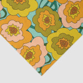 Pastel Poppies Tissue Wrapping Paper Tissuepapier (Detail)