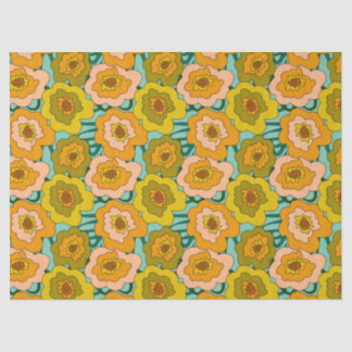 Pastel Poppies Tissue Wrapping Paper Tissuepapier