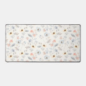 Pastel Poppy Floral Garden Pattern Bureaumat (Voorkant)