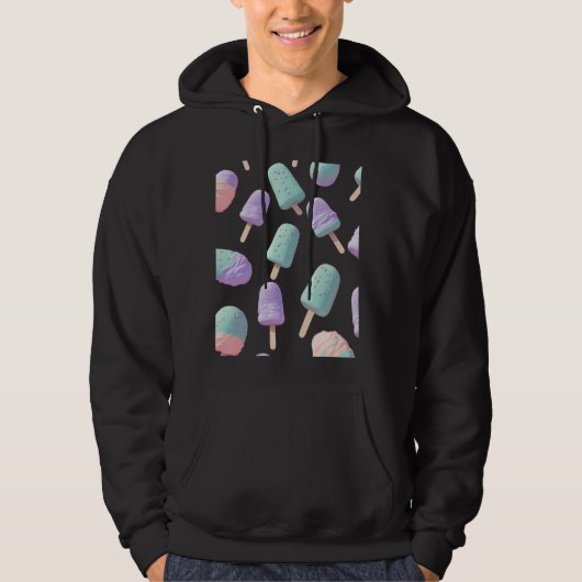 Pastel Popsicle Ice Cream Summer Mode Hoodie (Voorkant)