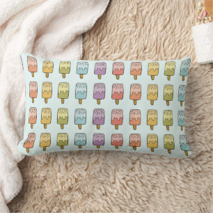 Pastel Popsicle Illustratie Schattigee Kinder Deco Kussen