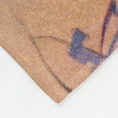 Pastel Portrait Fleece Deken (Hoek)