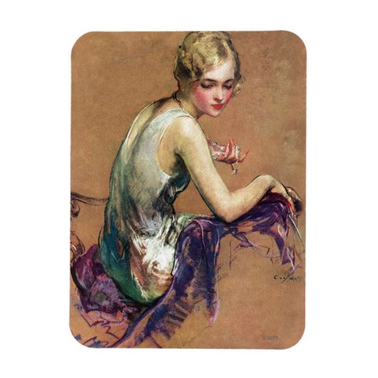 Pastel Portrait Magneet (Verticaal)