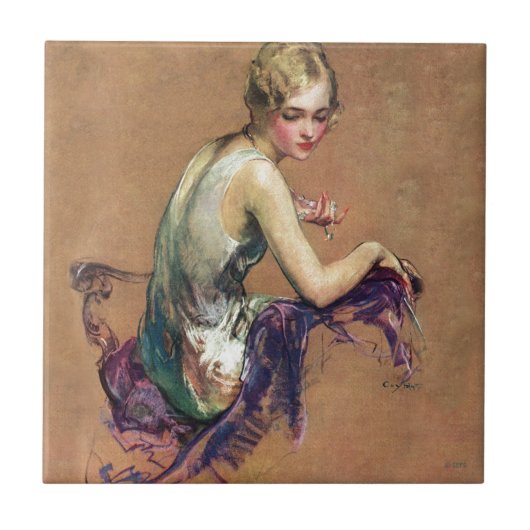 Pastel Portrait Tegeltje (Voorkant)