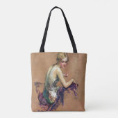 Pastel Portrait Tote Bag (Achterkant)