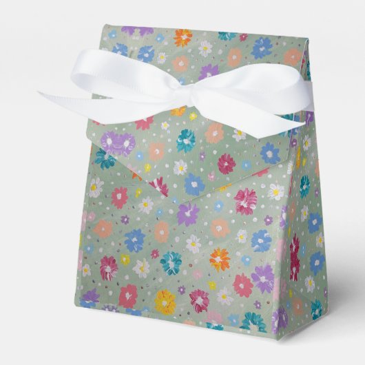 Pastel Posie Bloemen Favoriet Box Bedankdoosjes (Voorkant Zijde)
