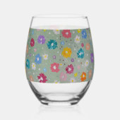 Pastel Posie Wijnglas Zonder Voet (Rechts)