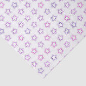 Pastel Powder Star Patroon White Tissuepapier (Detail)