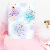 Pastel Pretty Ballerina Invitation de fête d'anniv
