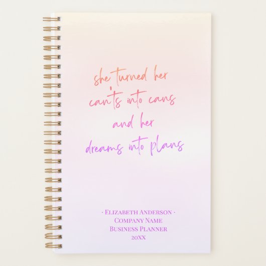 Pastel Pretty Dreams en plans d'affaires (Devant)