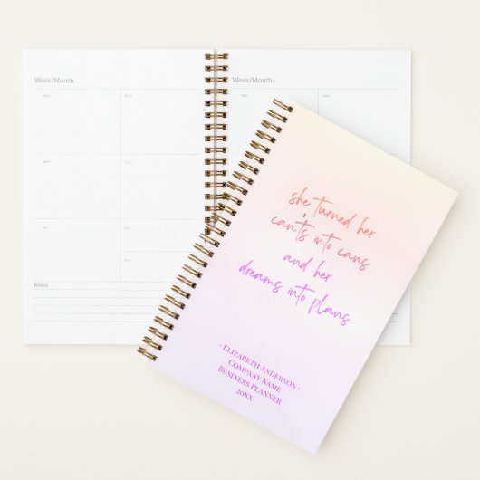 Pastel Pretty Dreams en plans d'affaires (Devant avec enveloppe)