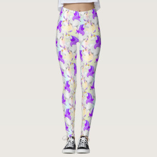  Pastel Princess Eenhoorn met Golden Shoes Leggings
