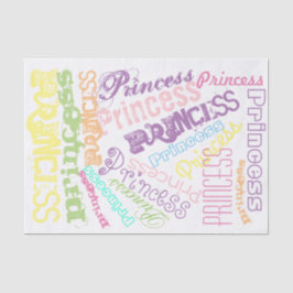 Pastel Princess gepersonaliseerde Rainbow Sherbert Tissuepapier