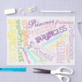 Pastel Princess gepersonaliseerde Rainbow Sherbert Tissuepapier (Craft)