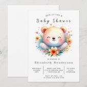 Pastel Printable Beer Baby shower Kaart (Voorkant / Achterkant)