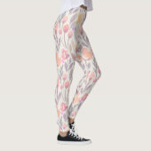 Pastel Printemps Floral Design Leggings (Droite)