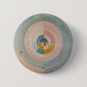 Pastel Prism: Rainbow Color Wielen Ronde Button 5,7 Cm